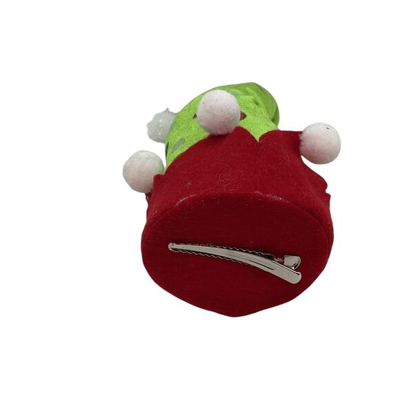 Elf Hat Ornament Clip On 14 in Large Christmas Shapable Holiday Decor- Set/3 - Picture 2 of 4